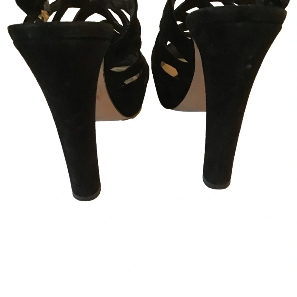 Prada black suede cage stiletto sandal, size 38 ❣️HOST PIC❣️ - Picture 4 of 9